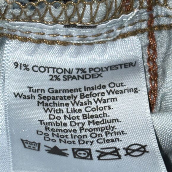 Eddie Bauer Jeans Women’s 8 Tall Curvy Straight Leg Dark Wash Denim Mid Rise - Picture 8 of 11